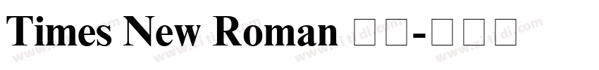 Times New Roman 常规字体转换